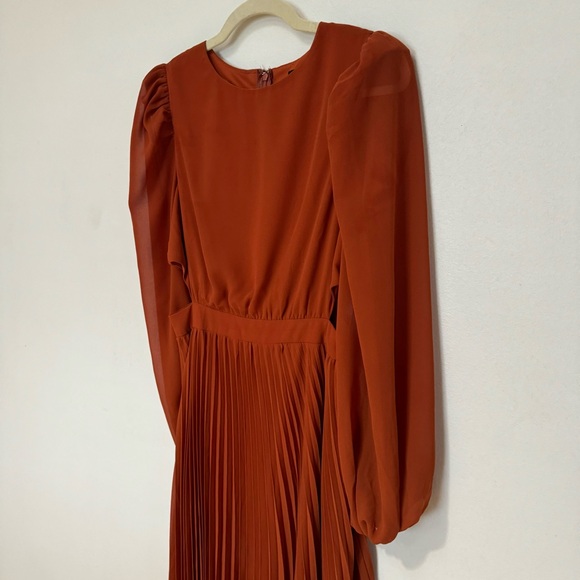 Jealous Tomato Pleated Mini Dress with Puff Sleeves Size Small - Picture 13 of 14